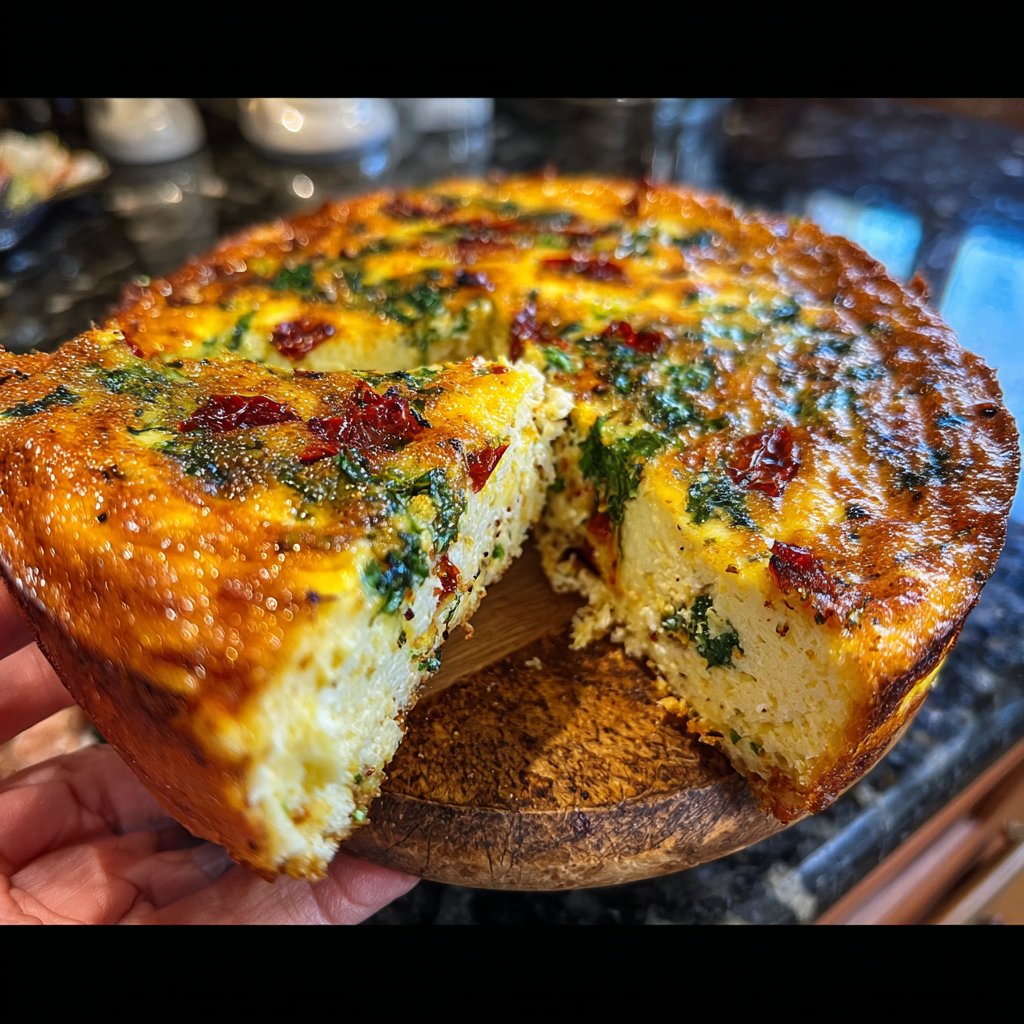 Cottage Cheese Crustless Quiche
