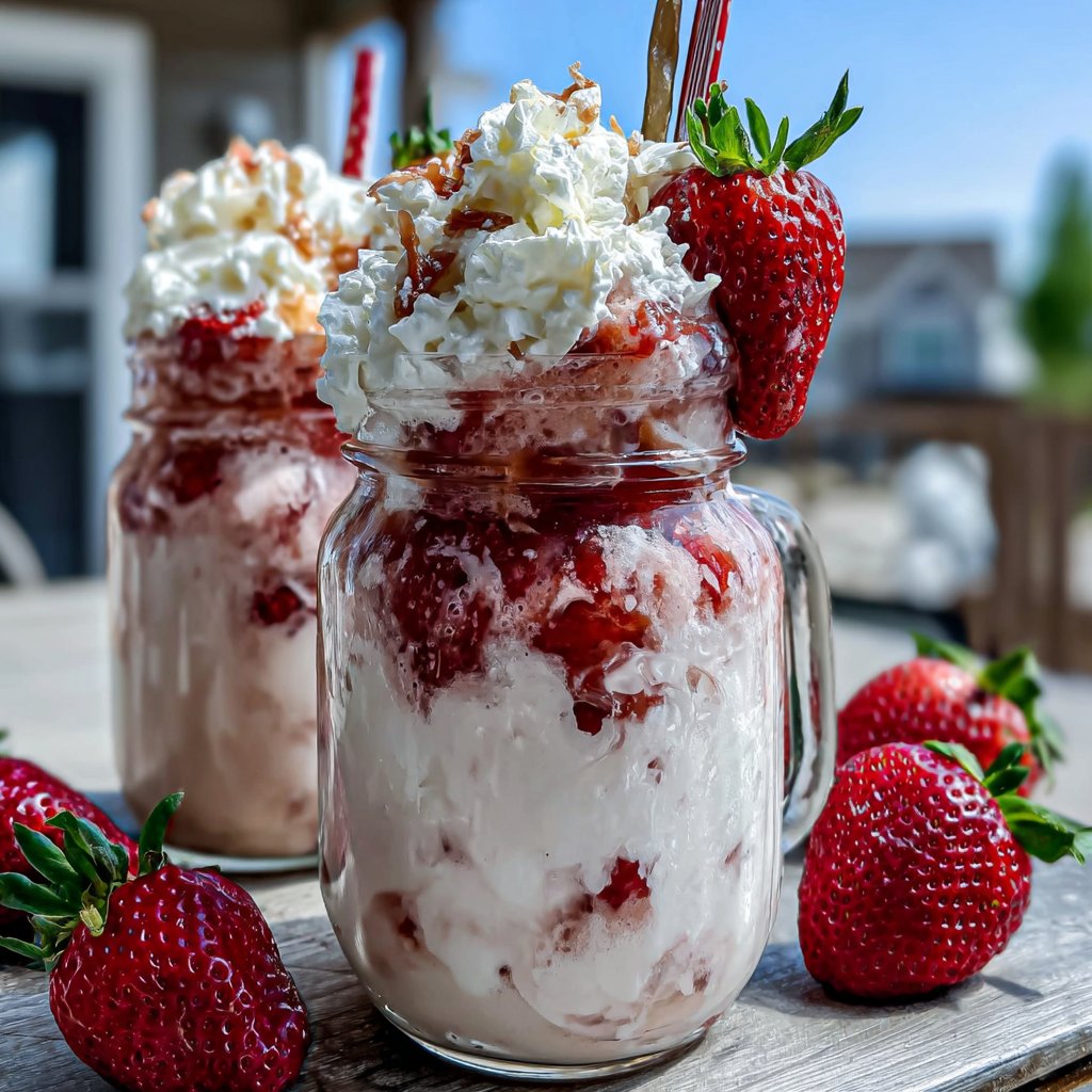 Magical Strawberry Milkshakes