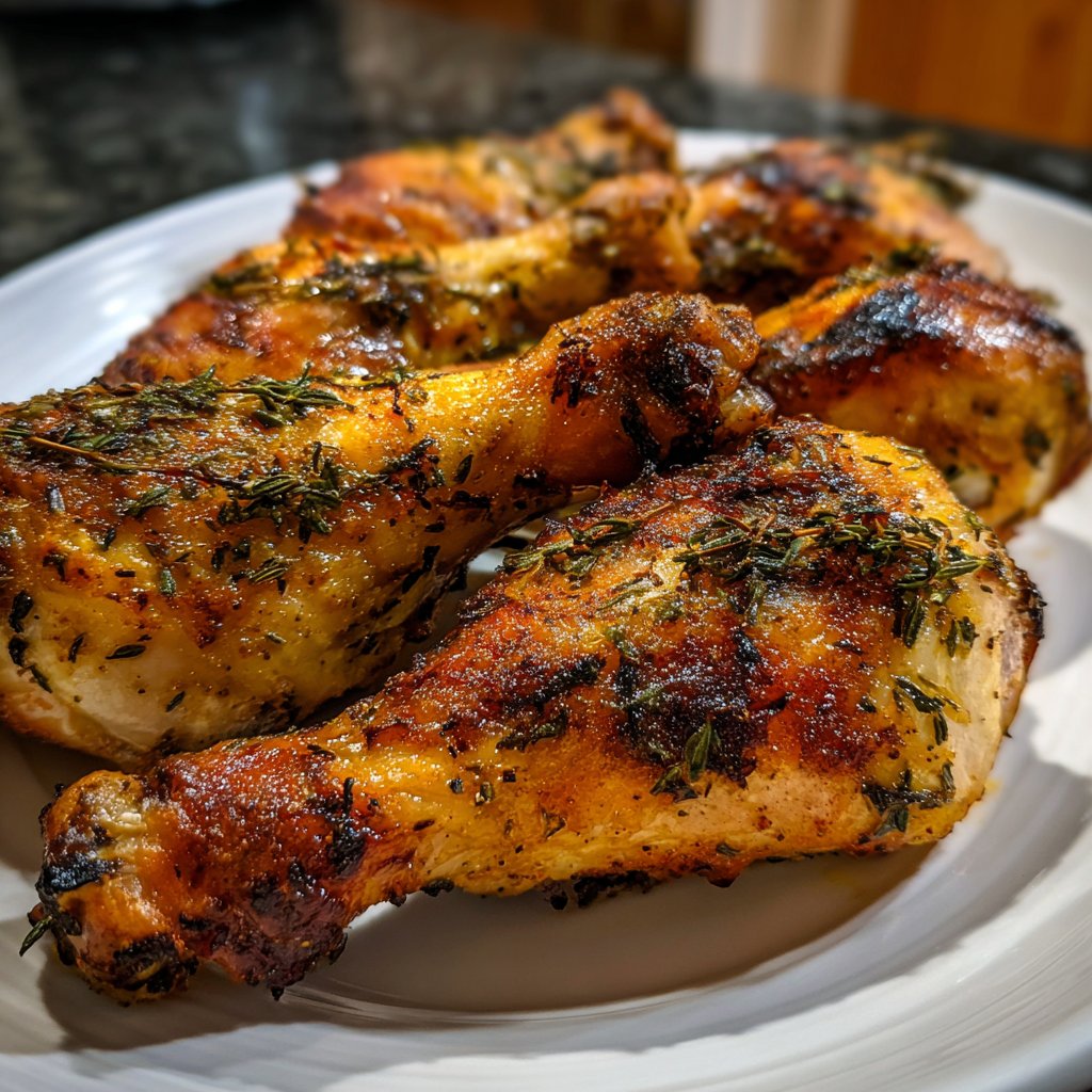 Lemon Thyme Roasted Chicken Drumsticks