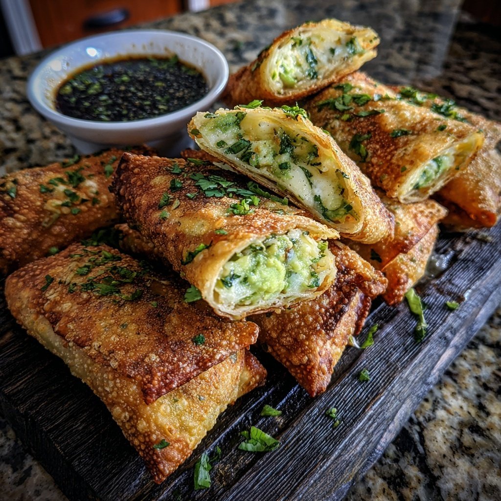 Crispy Avocado Egg Rolls
