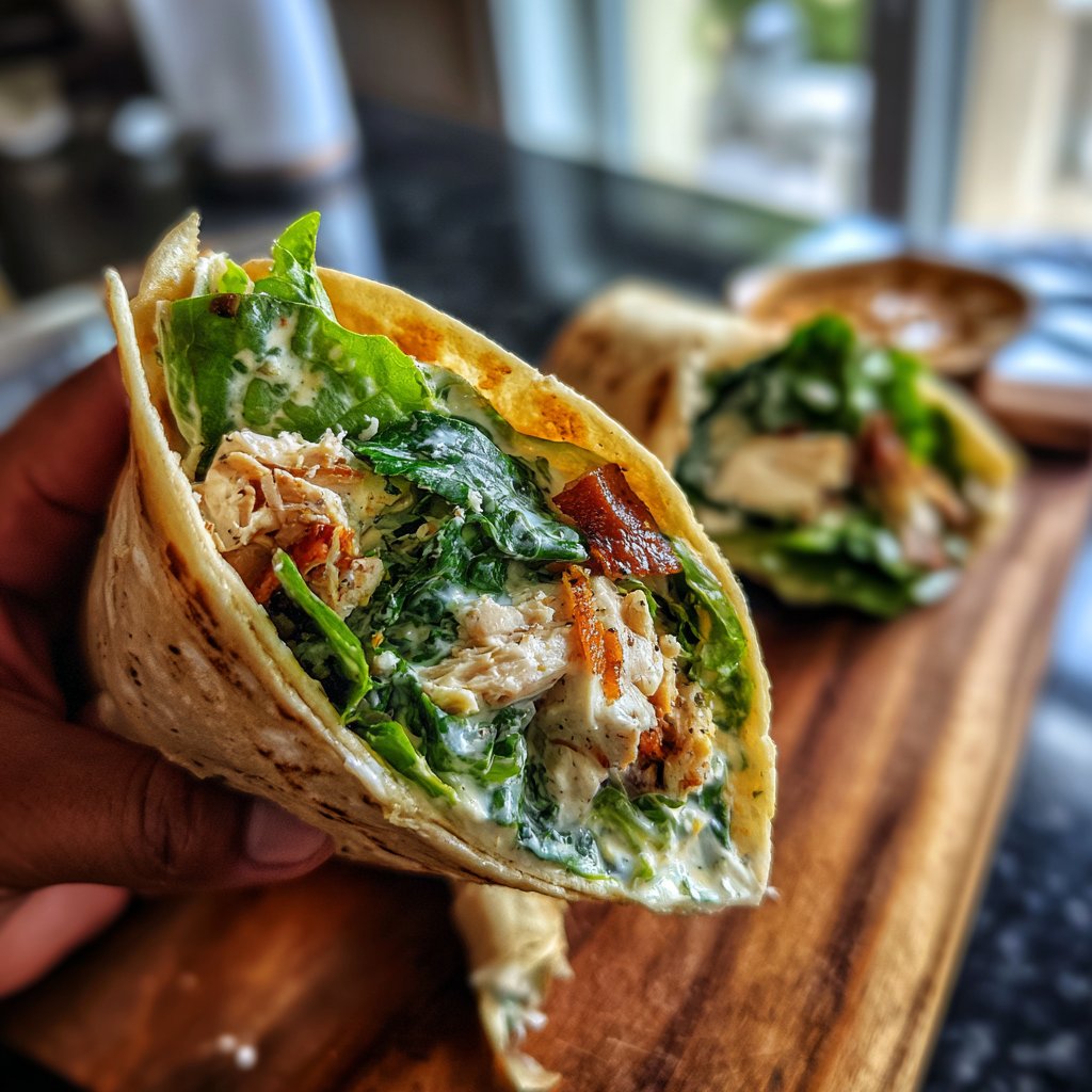 Delicious Chicken Caesar Wraps