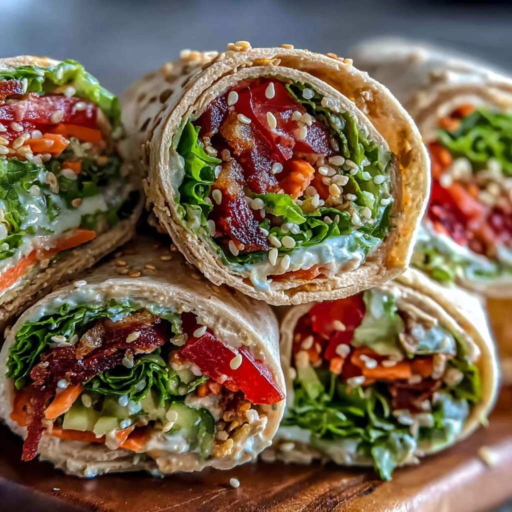 Crunchy Veggie Lunch Roll-Ups