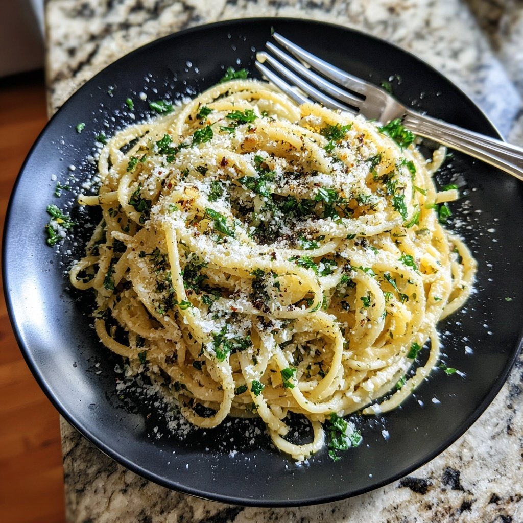 Quick Garlic Butter Pasta