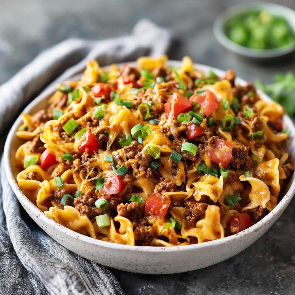 Savory Taco Pasta Bowl